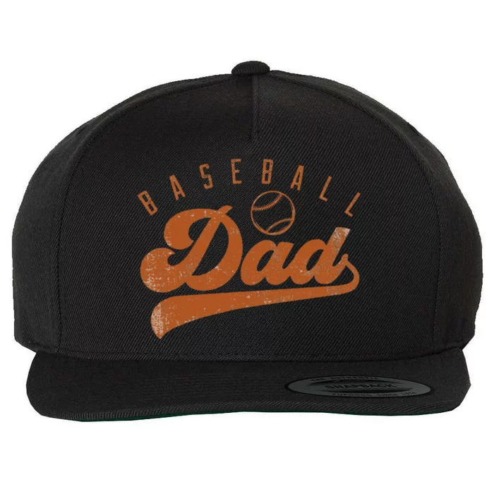 Baseball Dad Wool Snapback Cap