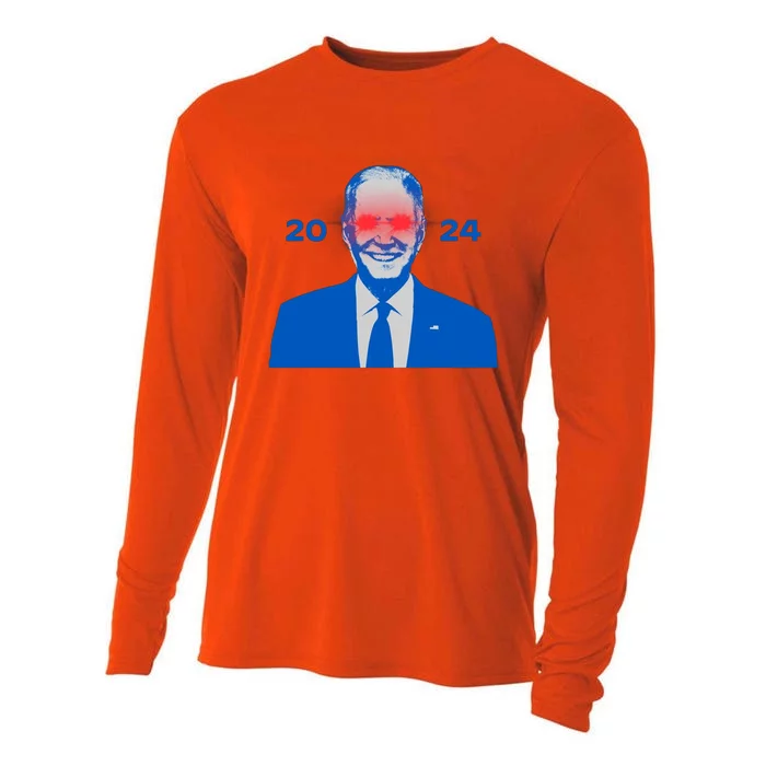 Biden Dark Brandon 2024 Cooling Performance Long Sleeve Crew