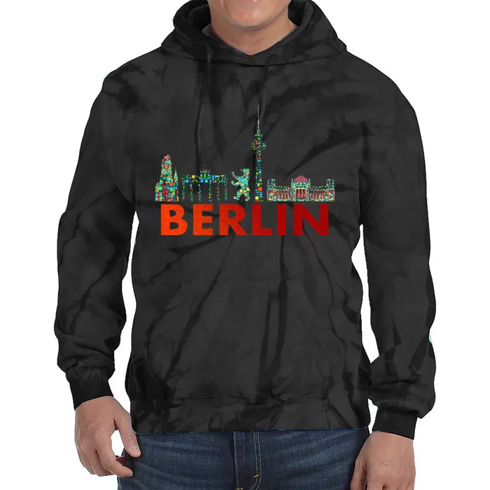 Berlin Design Berlin Bear I Love Berlin Tie Dye Hoodie