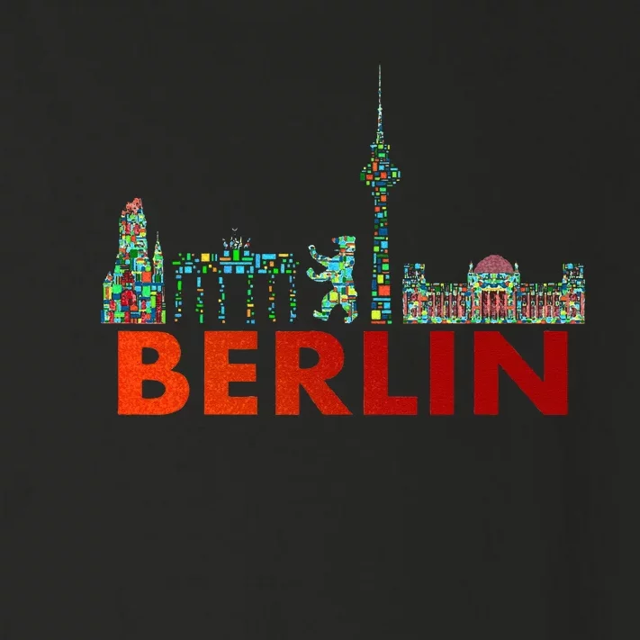 Berlin Design Berlin Bear I Love Berlin Toddler Long Sleeve Shirt