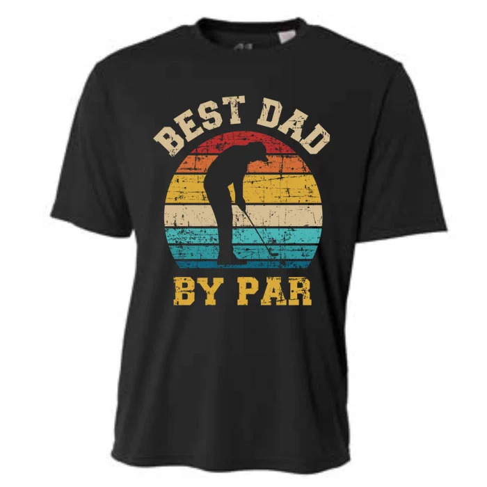 Best Dad By Par Gift For Golfer Daddy Father's Day Gift Cooling Performance Crew T-Shirt