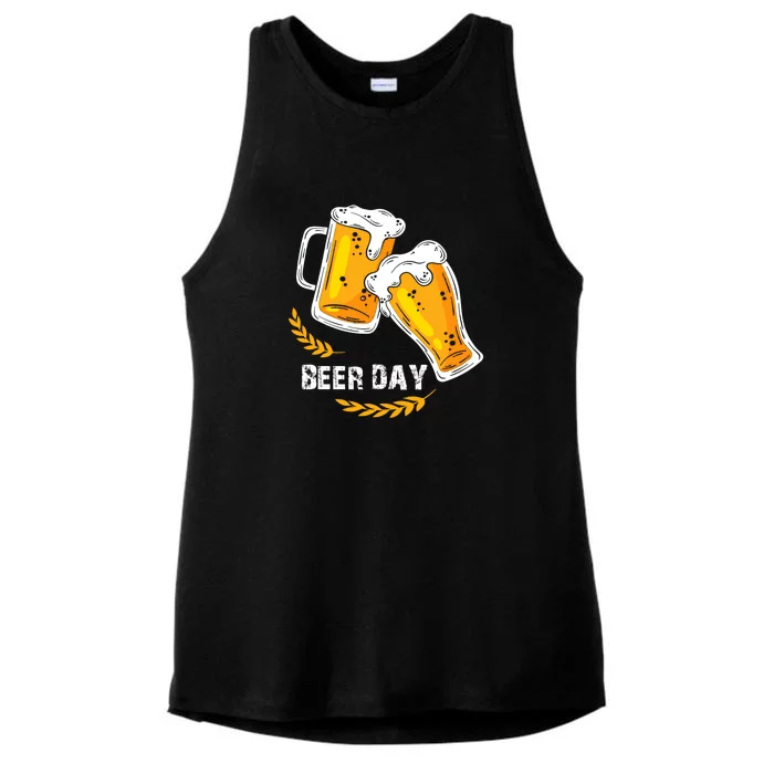 Beer Day Ladies Tri-Blend Wicking Tank