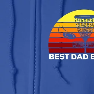 Best Dad By Par Frisbee Golf Dad Disc Golf Gift Gift Full Zip Hoodie