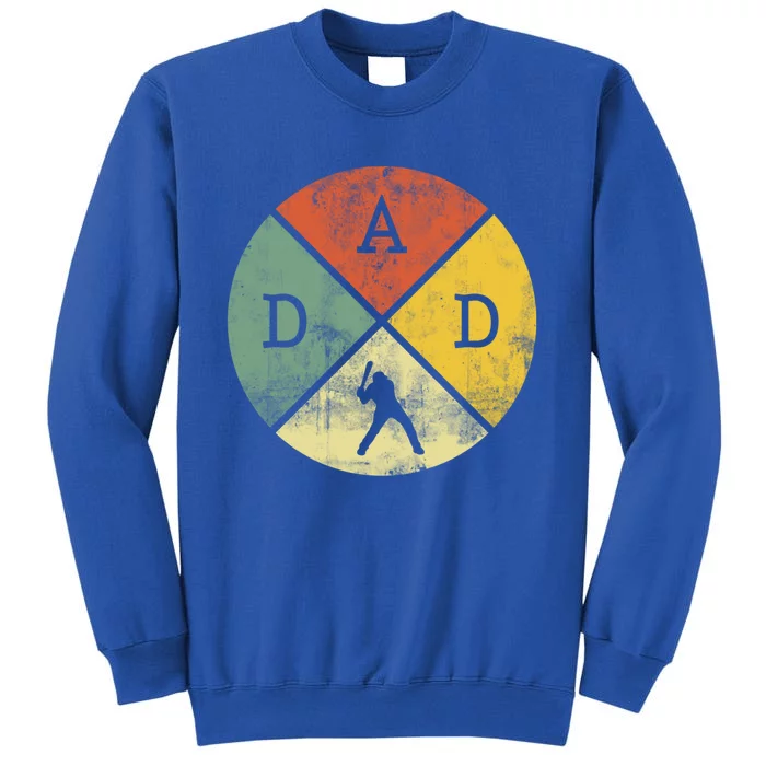 Baseball Dad Baseball Player Father Vintage Gift Tall Sweatshirt