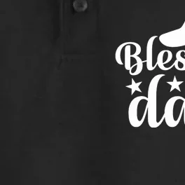 Blessed Dad Dry Zone Grid Performance Polo