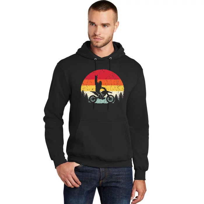 Bigfoot Dirt Bike Motocross Funny Sasquatch Enduro Vintage Tall Hoodie