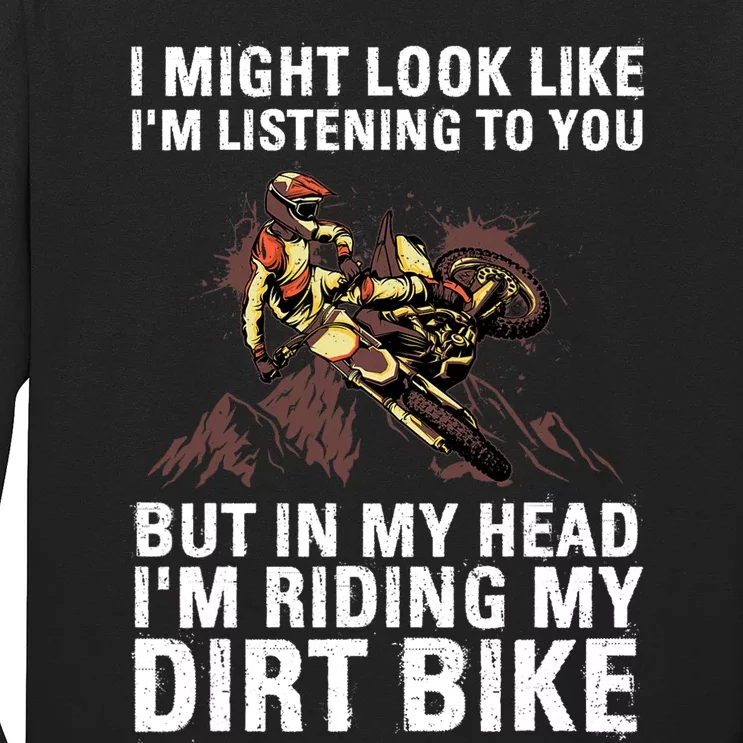 Best Dirt Bike Art For Men Women Motocross Dirt Bike Lover Long Sleeve Shirt