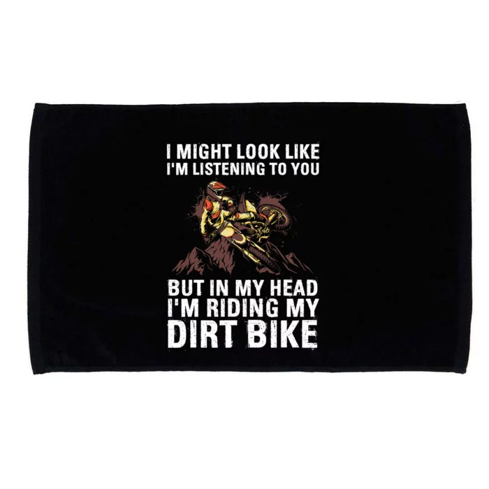 Best Dirt Bike Art For Men Women Motocross Dirt Bike Lover Microfiber Hand Towel