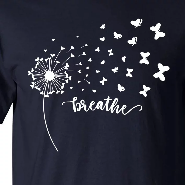 Breathe Dandelion Butterfly Tall T-Shirt