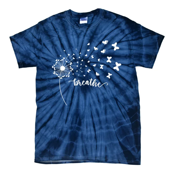 Breathe Dandelion Butterfly Tie-Dye T-Shirt