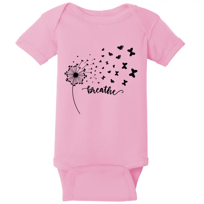 Breathe Dandelion Butterfly Baby Bodysuit