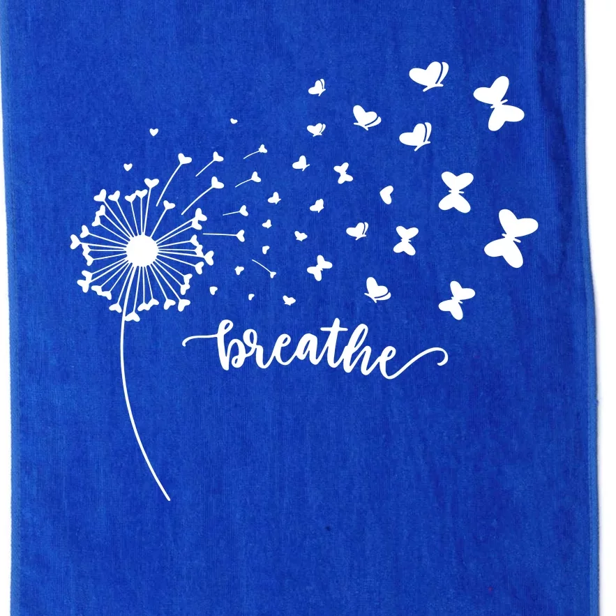 Breathe Dandelion Butterfly Platinum Collection Golf Towel