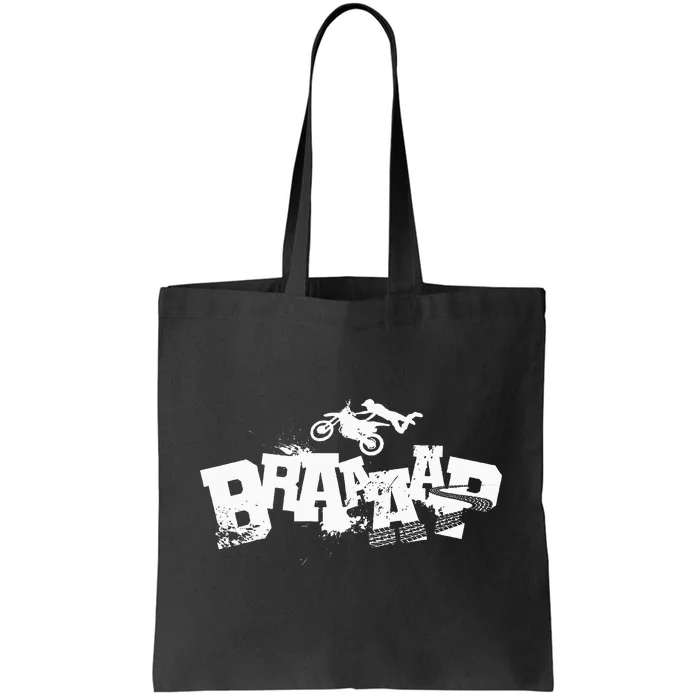 Braaap Dirt Biking Boy Dirt Bike Tote Bag