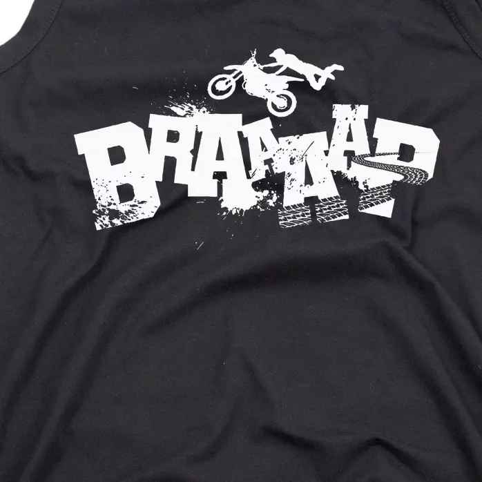 Braaap Dirt Biking Boy Dirt Bike Tank Top