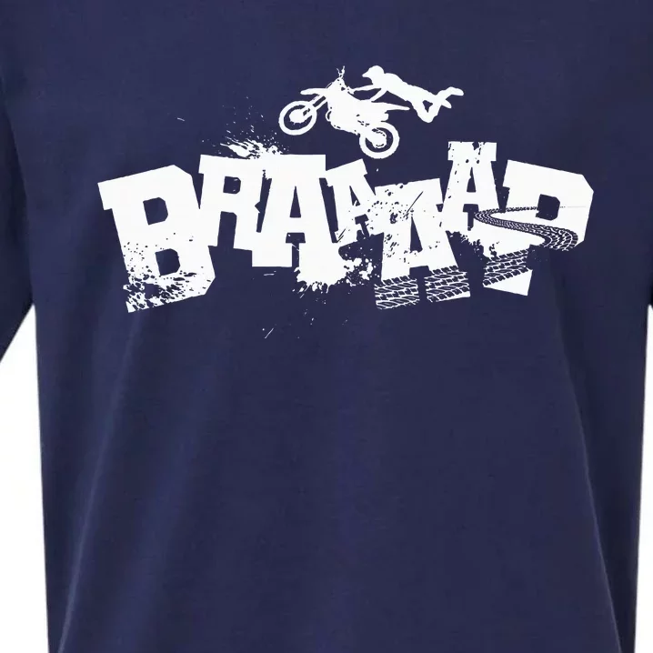 Braaap Dirt Biking Boy Dirt Bike Sueded Cloud Jersey T-Shirt