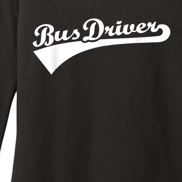 Bus Driver Womens CVC Long Sleeve Shirt