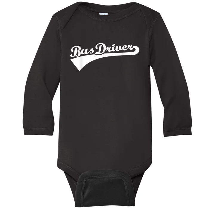 Bus Driver Baby Long Sleeve Bodysuit