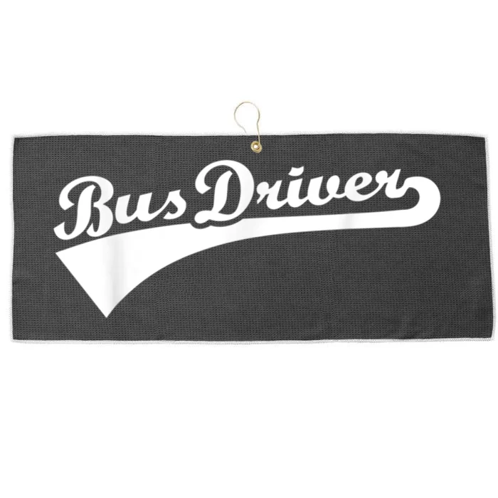 Bus Driver Large Microfiber Waffle Golf Towel