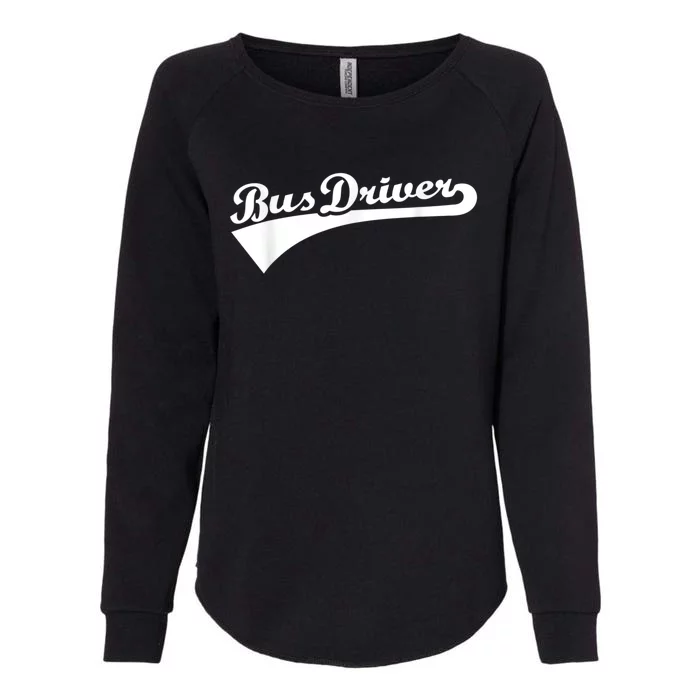 Bus Driver Womens California Wash Sweatshirt