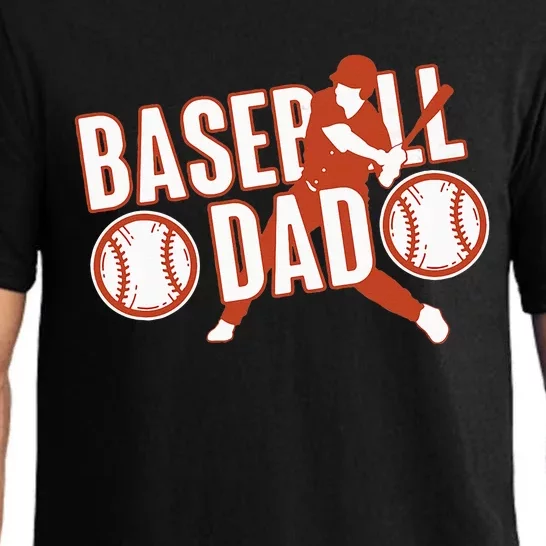 Baseball Dad Baseball Father Player Pajama Set