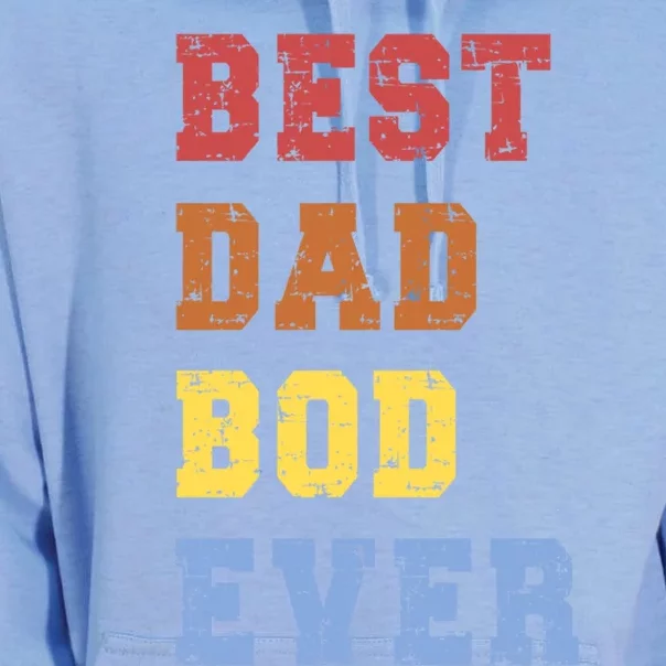 Best Dad Bod Ever Funny FatherS Day Message Sarcastic Body Gift Unisex Surf Hoodie