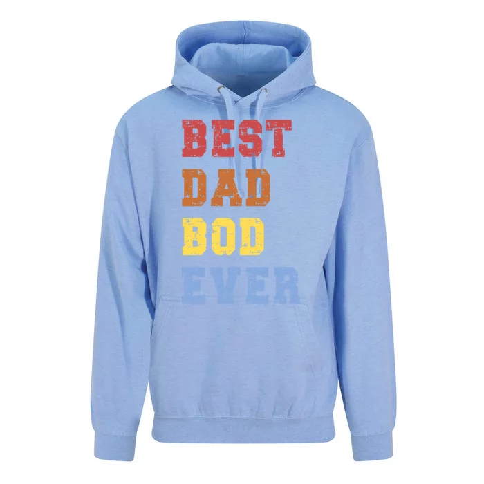 Best Dad Bod Ever Funny FatherS Day Message Sarcastic Body Gift Unisex Surf Hoodie