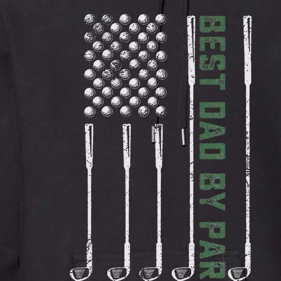 Best Dad By Par Daddy Gifts Golf Lover Golfer Fathers Day Premium Hoodie