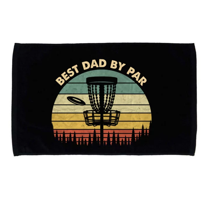 Best Dad By Par Funny Disc Golf Gift Father Great Gift Microfiber Hand Towel