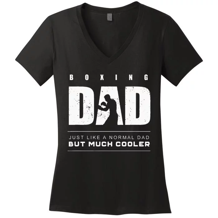 Boxing Dad Boxing Women's V-Neck T-Shirt