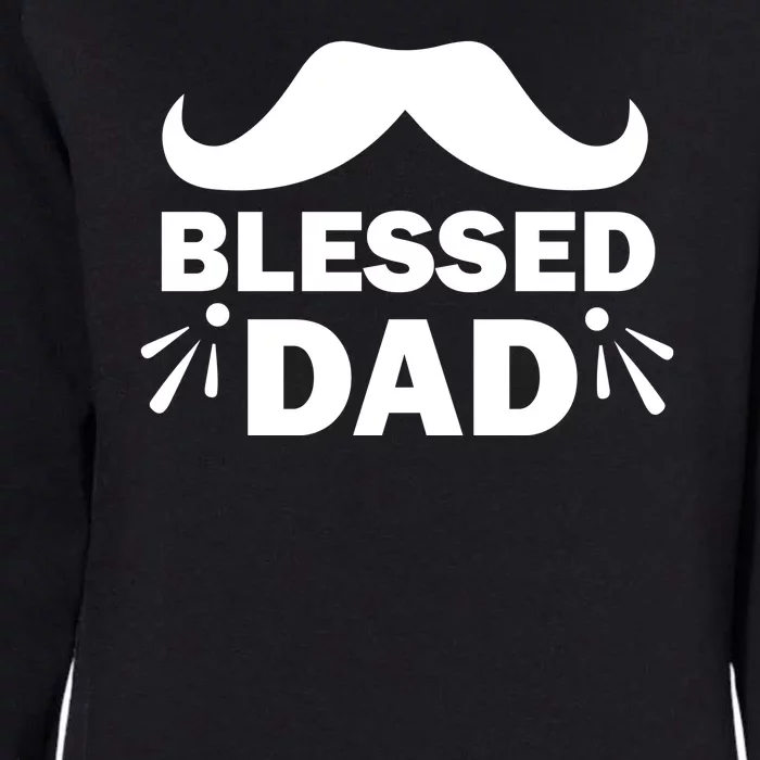 Blessed Dad Womens California Wash Sweatshirt