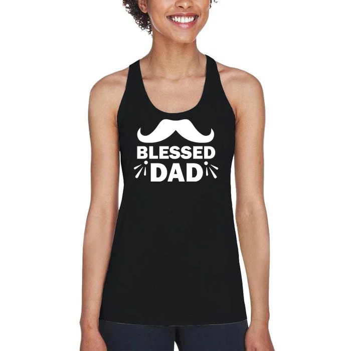 Blessed Dad Women's Racerback Tank