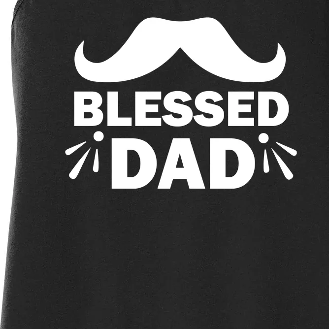 Blessed Dad Women's Racerback Tank