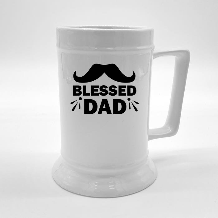 Blessed Dad Front & Back Beer Stein