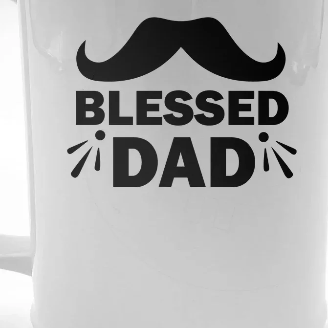 Blessed Dad Front & Back Beer Stein