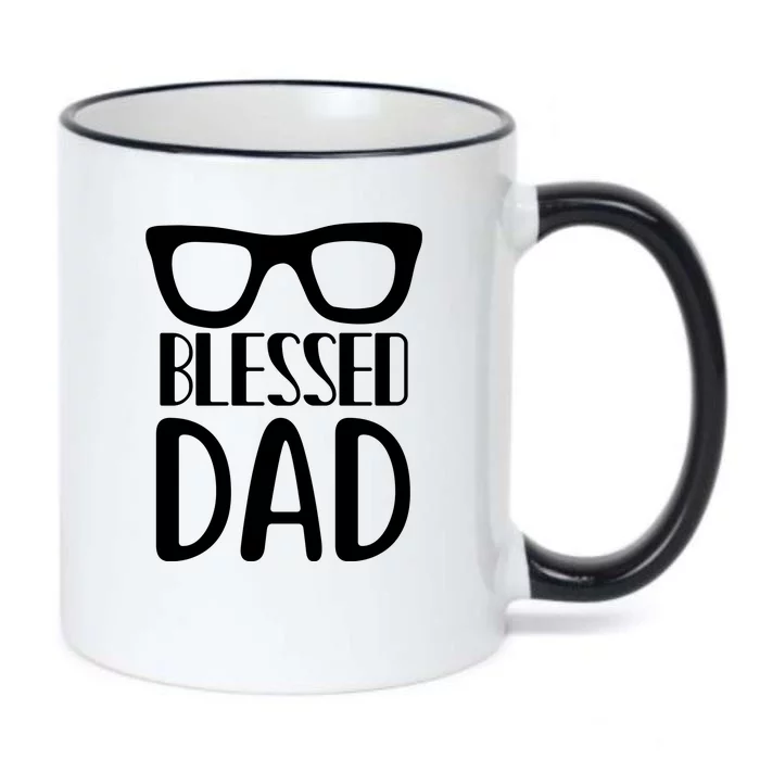 Blessed Dad Black Color Changing Mug