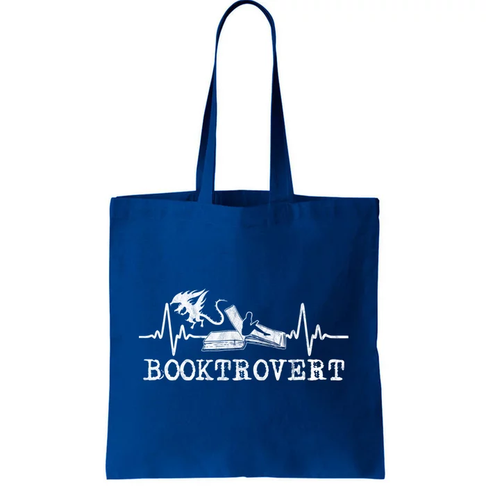 Booktrovert Dragons Book Lover Reading Great Gift Tote Bag