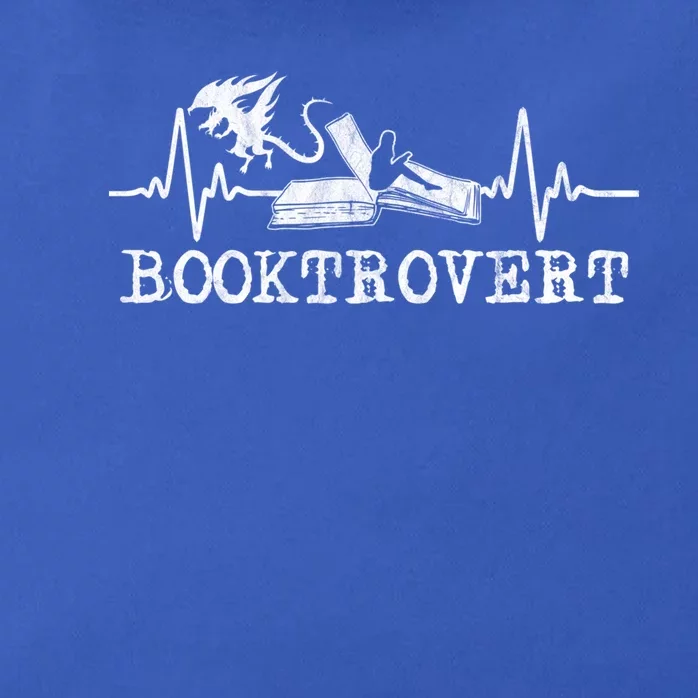 Booktrovert Dragons Book Lover Reading Great Gift Zip Tote Bag