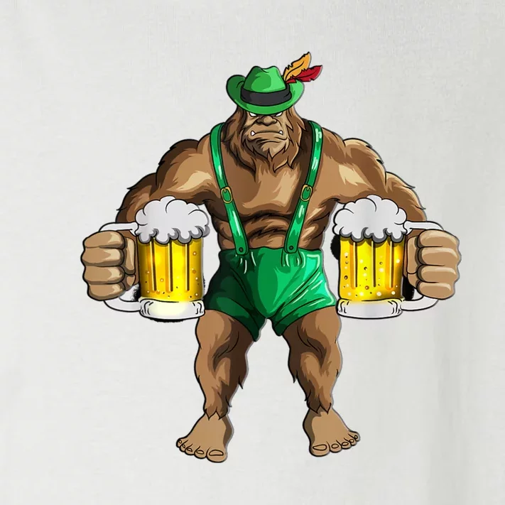 Beer Drinker Bigfoot In Leather Pants Beer Glasses Toddler Long Sleeve Shirt