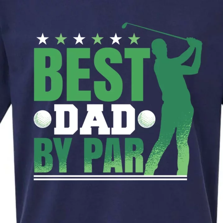 Best Dad By Par Gift Sueded Cloud Jersey T-Shirt