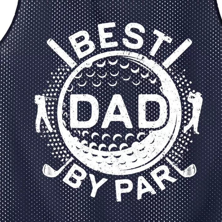 Best Dad By Par Golf Lover Father's Day Mesh Reversible Basketball Jersey Tank