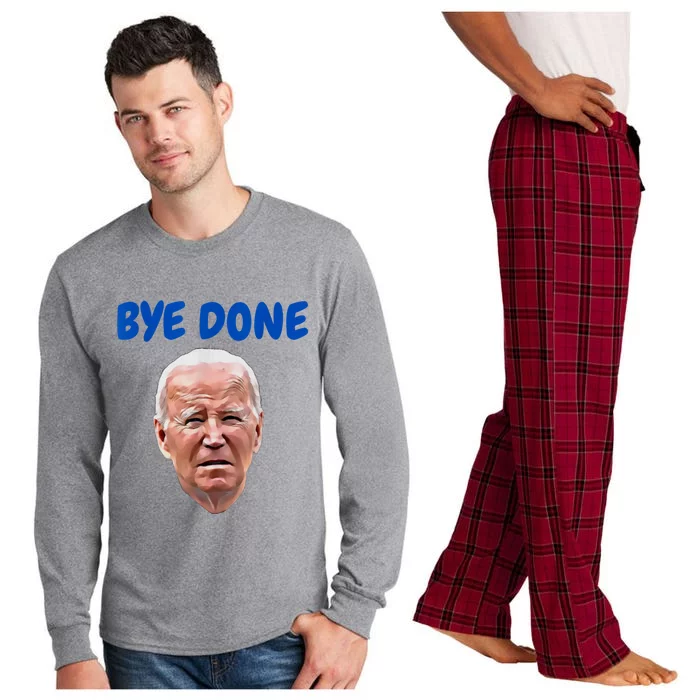 Bye Done Bye Bye Biden Out Of Office Long Sleeve Pajama Set