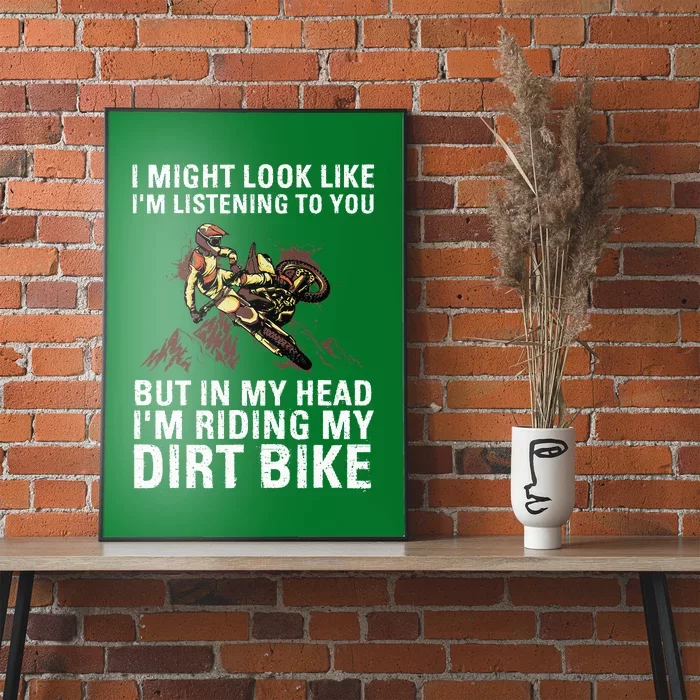 Best Dirt Bike ArtFor Men Women Motocross Dirt Bike Lover Poster