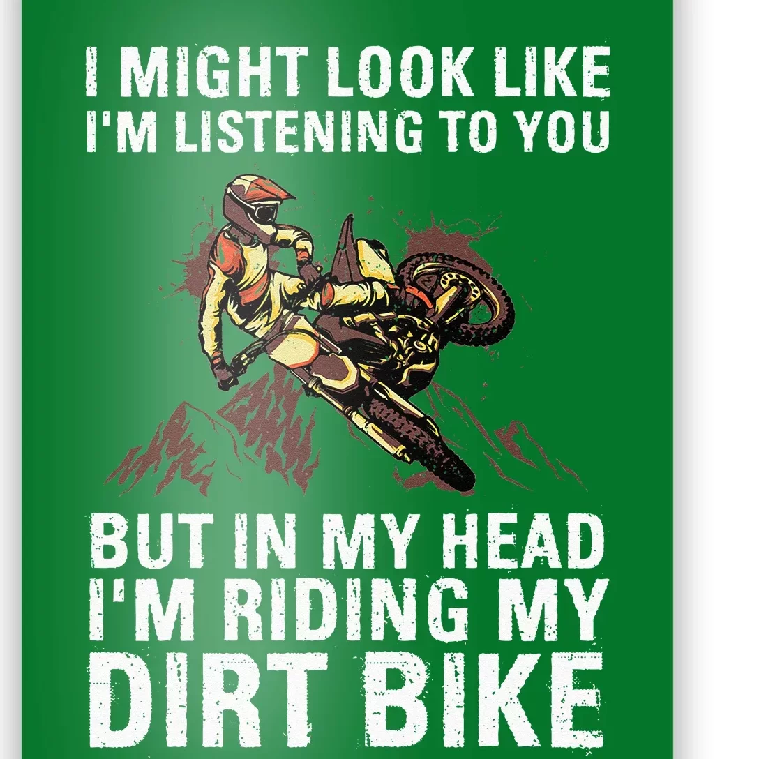 Best Dirt Bike ArtFor Men Women Motocross Dirt Bike Lover Poster