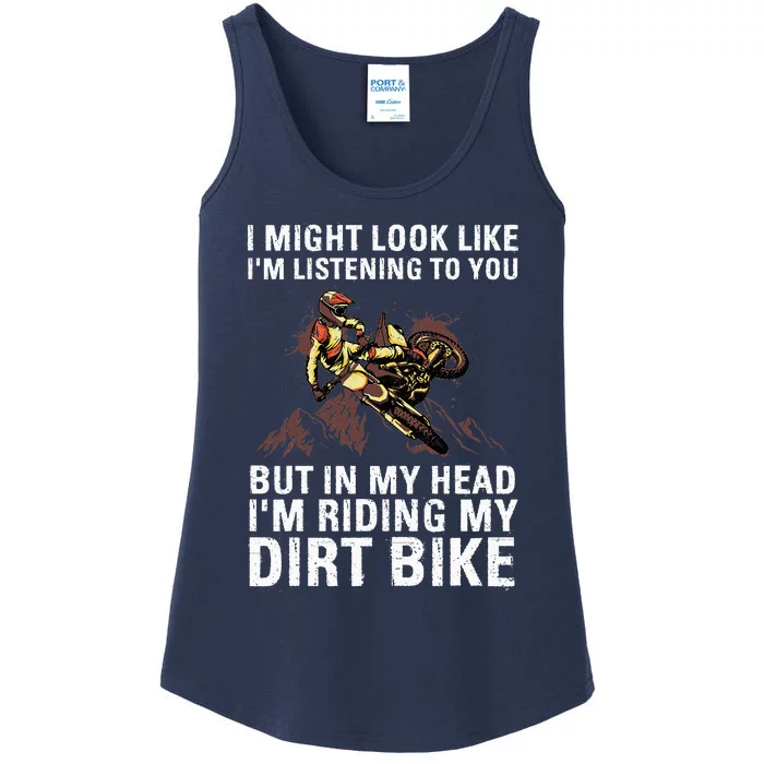 Best Dirt Bike ArtFor Men Women Motocross Dirt Bike Lover Ladies Essential Tank