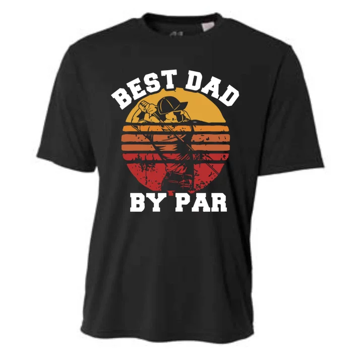 Best Dad By Par Gift Cooling Performance Crew T-Shirt