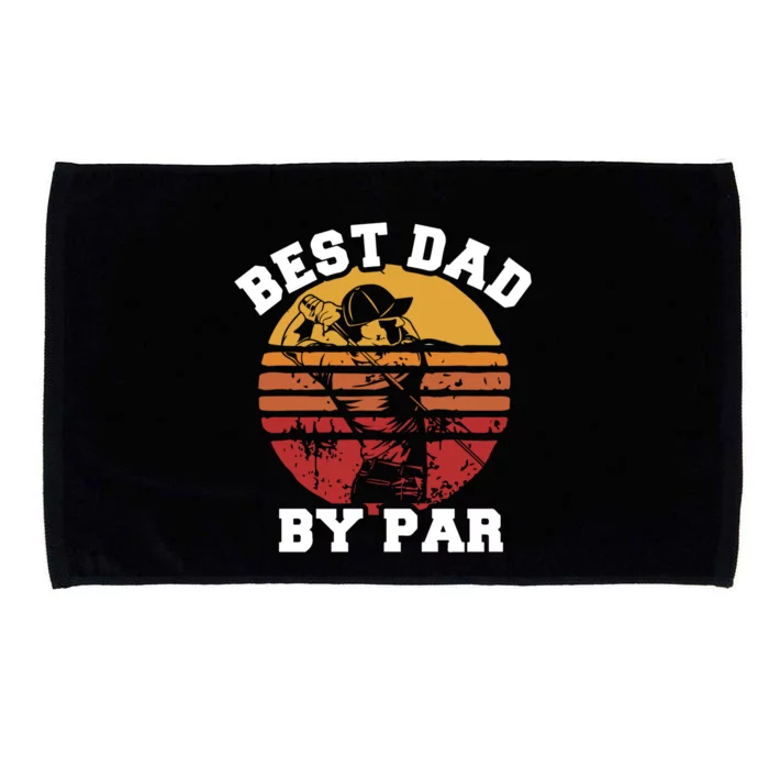 Best Dad By Par Gift Microfiber Hand Towel