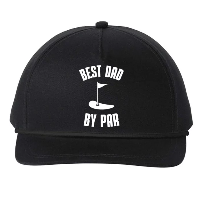 Best Dad By Par Funny Golf Snapback Five-Panel Rope Hat