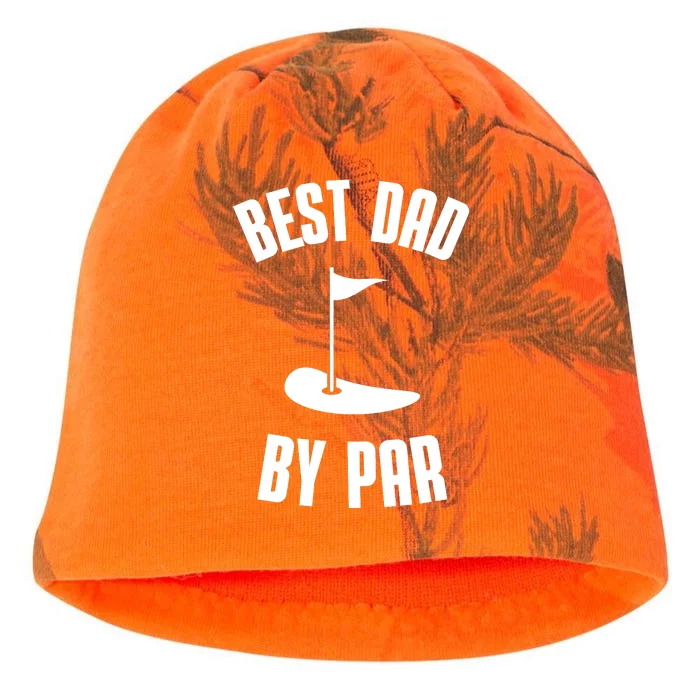 Best Dad By Par Funny Golf Kati - Camo Knit Beanie