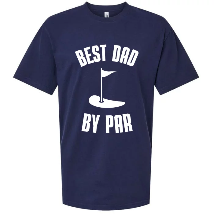 Best Dad By Par Funny Golf Sueded Cloud Jersey T-Shirt