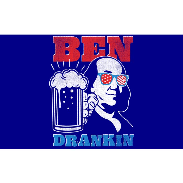 Ben Drankin Beer Mug Ben Franklin Patriotic Cute Gift Bumper Sticker